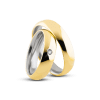 Par de Alianças de Ouro 10k Tradicional 5mm com Zircônia