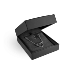 Caixinha Estojo para Acessórios Courino Acolchoada Preta